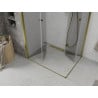 Mexen Lima Duo Faltbare Duschkabine 100 x 90 cm, transparent, gold - 856-100-090-50-00-02