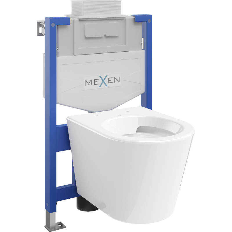 Mexen Rico Unterputz-WC-Set Fenix XS-U mit WC-Schüssel, weiß glänzend - 6853372XX00