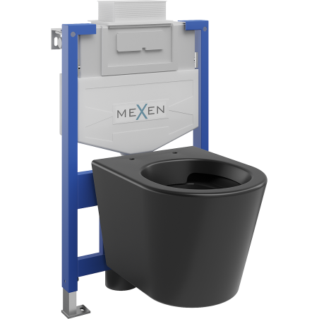 Mexen Rico WC-Unterputzset Fenix XS-U mit WC-Schüssel, schwarz matt - 6853372XX85