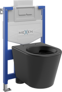 Mexen Rico WC-Unterputzset Fenix XS-U mit WC-Schüssel, schwarz matt - 6853372XX85