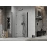 Mexen Lima Duo faltbare Duschkabine 80 x 70 cm, transparent, schwarz - 856-080-070-70-00-02