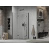 Mexen Lima Duo faltbare Duschkabine 80 x 70 cm, transparent, schwarz - 856-080-070-70-00-02