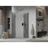 Mexen Lima Duo faltbare Duschkabine 80 x 70 cm, transparent, schwarz - 856-080-070-70-00-02