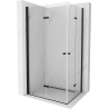 Mexen Lima Duo faltbare Duschkabine 80 x 70 cm, transparent, schwarz - 856-080-070-70-00-02