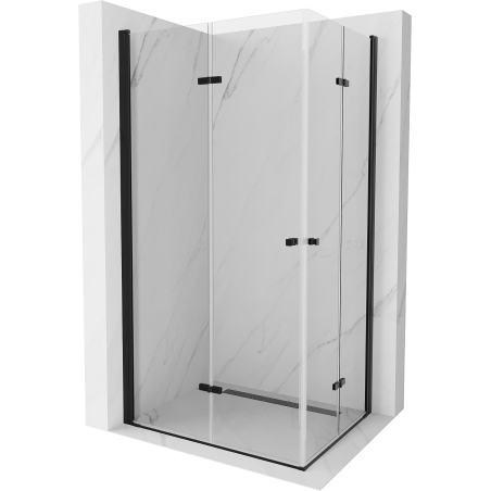 Mexen Lima Duo Duschkabine faltbar 100 x 90 cm, transparent, schwarz - 856-100-090-70-00-02