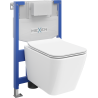 Mexen Cube Unterputz-WC-Set Fenix XS-F mit WC-Schüssel und Absenkautomatik, weiß glänzend - 68030924000