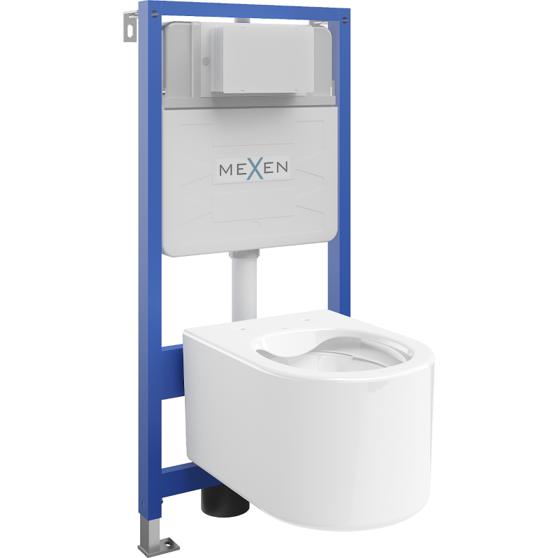 Mexen Sofia Unterputz-WC-Set Fenix Slim mit WC-Schüssel, weiß glänzend - 6103354XX00