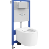 Mexen Sofia Unterputz-WC-Set Fenix Slim mit WC-Schüssel, weiß glänzend - 6103354XX00