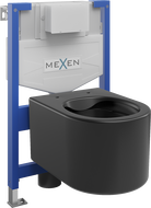 Mexen Sofia Unterputz WC-Set Fenix XS-F mit WC-Schüssel, schwarz matt - 6803354XX85