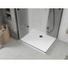 Mexen Lima Duo klappbare Duschkabine 90 x 80 cm, transparent, schwarz + Flat Duschwanne - 856-090-080-70-02-4010B