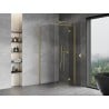 Mexen Mist-H T Duschkabine rechts öffnend 85 x 85 cm, transparent, gebürstetes Gold - 8A5T-085-085-55-00-P
