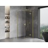 Mexen Mist-H T Duschkabine rechts öffnend 85 x 85 cm, transparent, gebürstetes Gold - 8A5T-085-085-55-00-P