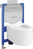 Mexen Unterputz-WC-Set Fenix XS-U mit WC-Schüssel Sofia, weiß glänzend - 6853354XX00