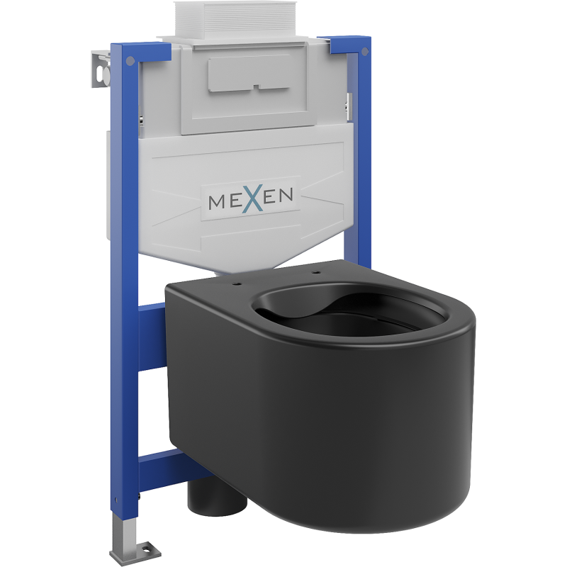 Mexen Sofia Unterputz-WC-Set Fenix XS-U mit WC-Schüssel, schwarz matt - 6853354XX85