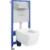 Mexen Stella Unterputz-WC-Set Fenix Slim mit WC-Schüssel, weiß glänzend - 6103368XX00