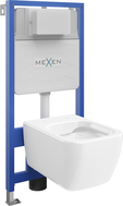 Mexen WC Unterputz-Set Fenix Slim mit WC-Schüssel Stella, weißer Glanz - 6103368XX00