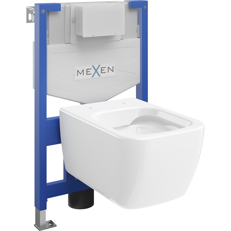 Mexen Stella Unterputz-WC-Set Fenix XS-F mit WC-Schüssel, weiß glänzend - 6803368XX00