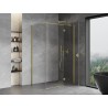 Mexen Mist-H T Duschkabine rechts, 85 x 80 cm, transparent, gebürstetes Gold - 8A5T-085-080-55-00-P
