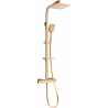 Mexen CQ62 Unterputz-Duschset mit Regenbrause und Thermostatbatterie, Roségold - 772506295-60