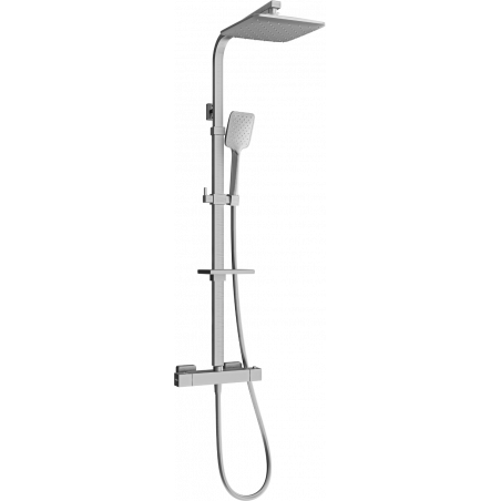 Mexen CQ62 Außenliegendes Duschset mit Regendusche und Thermostatarmatur, Graphit - 772506295-66