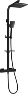 Mexen CQ62 Aufputz-Duschset mit Regenduschkopf und Thermostatarmatur, schwarz - 772506295-70