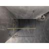 Mexen Lunar T Duschkabine links schwenkbar 80 x 80 cm, transparent, gebürstetes Gold - 834T-080-080-55-00-L