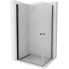 Mexen Pretoria Duo Duschkabine schwenkbar 100 x 90 cm, transparent, schwarz - 852-100-090-70-00-02