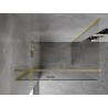 Mexen Mist-H T Duschkabine Schwingtür links 105 x 80 cm, transparent, gebürstetes Gold - 8A5T-105-080-55-00-L
