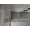 Mexen Mist-H T Duschkabine Schwingtür links 70 x 90 cm, transparent, gebürstetes Gold - 8A5T-070-090-55-00-L