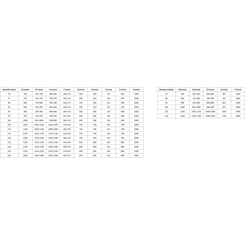Mexen Lunar T Duschkabine schwenkbar links 85 x 80 cm, transparent, gebürstetes Gold - 834T-085-080-55-00-L