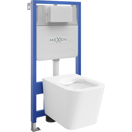 Mexen Teo Unterputz-WC-Set Fenix Slim mit WC-Schüssel, weiß glänzend - 6103385XX00