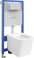 Mexen WC-Unterputz-Set Fenix Slim mit WC-Schüssel Teo, weiß glänzend - 6103385XX00