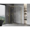 Mexen Mist-H T Duschkabine, links angeschlagen, 115 x 85 cm, transparent, gebürstetes Gold - 8A5T-115-085-55-00-L