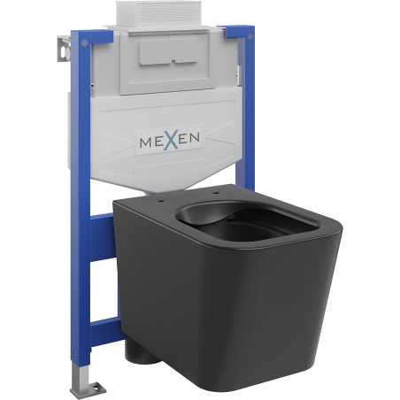Mexen Teo Unterputz-WC-Set Fenix XS-U mit WC-Schüssel, schwarz matt - 6853385XX85