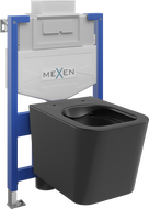 Mexen Unterputz-WC-Set Fenix XS-U mit WC-Schüssel Teo, schwarz matt - 6853385XX85