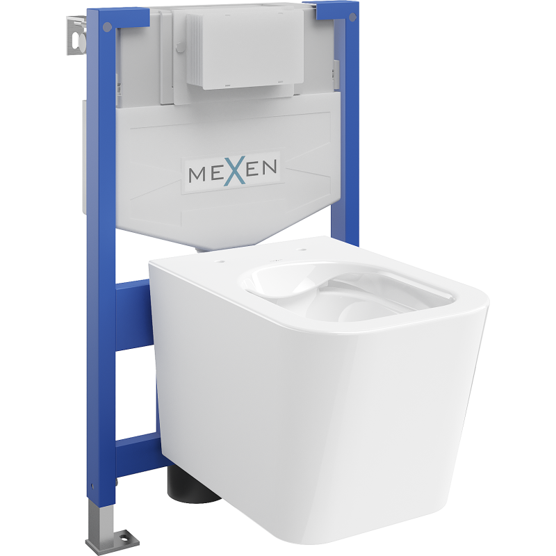 Mexen Teo Unterputz-WC-Set Fenix XS-F mit WC-Schüssel, weiß glänzend - 6803385XX00