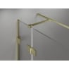 Mexen Lunar T Duschkabine, rechts öffnend 70 x 90 cm, transparent, gebürstetes Gold - 834T-070-090-55-00-P