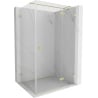 Mexen Lunar T Duschkabine rechts öffnend 85 x 80 cm, transparent, gebürstetes Gold - 834T-085-080-55-00-P