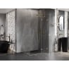 Mexen Lunar T Duschkabine schwenkbar rechts 85 x 120 cm, transparent, gebürstetes Gold - 834T-085-120-55-00-P