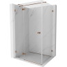 Mexen Lunar T Duschkabine, aufklappbar links, 70 x 110 cm, transparent, Roségold - 834T-070-110-60-00-L