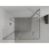 Mexen Roma Duo Duschkabine, schwenkbar 100 x 80 cm, transparent, Chrom - 854-100-080-02-00