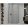 Mexen Roma Duo Duschkabine Schwenkbar 110 x 80 cm, transparent, Chrom - 854-110-080-02-00
