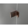 Mexen Lunar T linke, schwenkbare Duschkabine 100 x 120 cm, transparent, Roségold - 834T-100-120-60-00-L