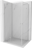 Mexen Roma Duo Duschkabine schwenkbar 120 x 110 cm, transparent, Chrom - 854-120-110-02-00