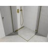 Mexen Roma Duo Duschkabine, schwenkbar 100 x 90 cm, transparent, gold - 854-100-090-50-00-02