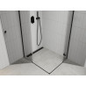 Mexen Roma Duo Duschkabine schwenkbar 100 x 90 cm, transparent, schwarz - 854-100-090-70-00-02