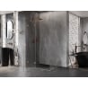 Mexen Lunar T Duschkabine klappbar links 70 x 110 cm, transparent, gebürstetes Kupfer - 834T-070-110-65-00-L