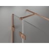 Mexen Lunar T linke Duschkabine 100 x 120 cm, transparent, gebürstetes Kupfer - 834T-100-120-65-00-L