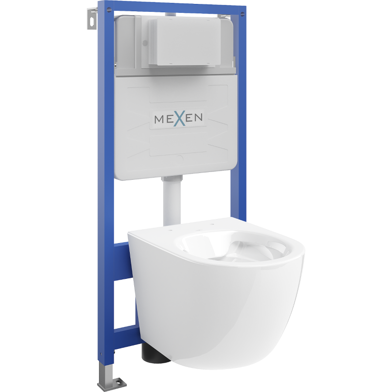 Mexen Lena Unterputz-WC-Set Fenix Slim mit WC-Schüssel, weiß glänzend - 6103322XX00