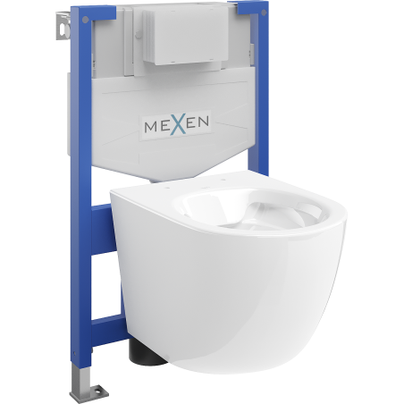 Mexen WC-Unterputzmontageset Felix XS-F Rahmen mit WC Lena, Weiß - 6803322XX00